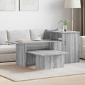 vidaXL Konsola Szary Sonoma 91,5 x 35 x 38,5 cm