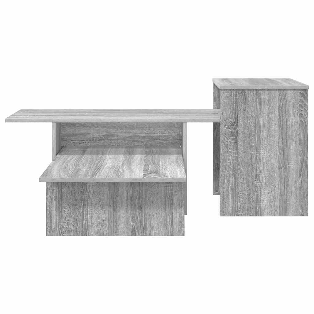 vidaXL Konsola Szary Sonoma 91,5 x 35 x 38,5 cm
