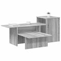 vidaXL Konsola Szary Sonoma 91,5 x 35 x 38,5 cm Drewno inżynieryjne