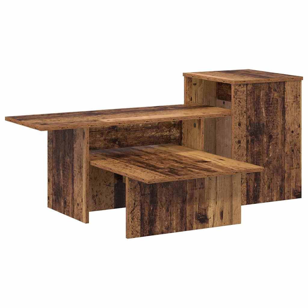 vidaXL Konsola Stare drewno 91,5 x 35 x 38,5 cm Drewno inżynieryjne