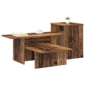 vidaXL Konsola Stare drewno 91,5 x 35 x 38,5 cm Drewno inżynieryjne
