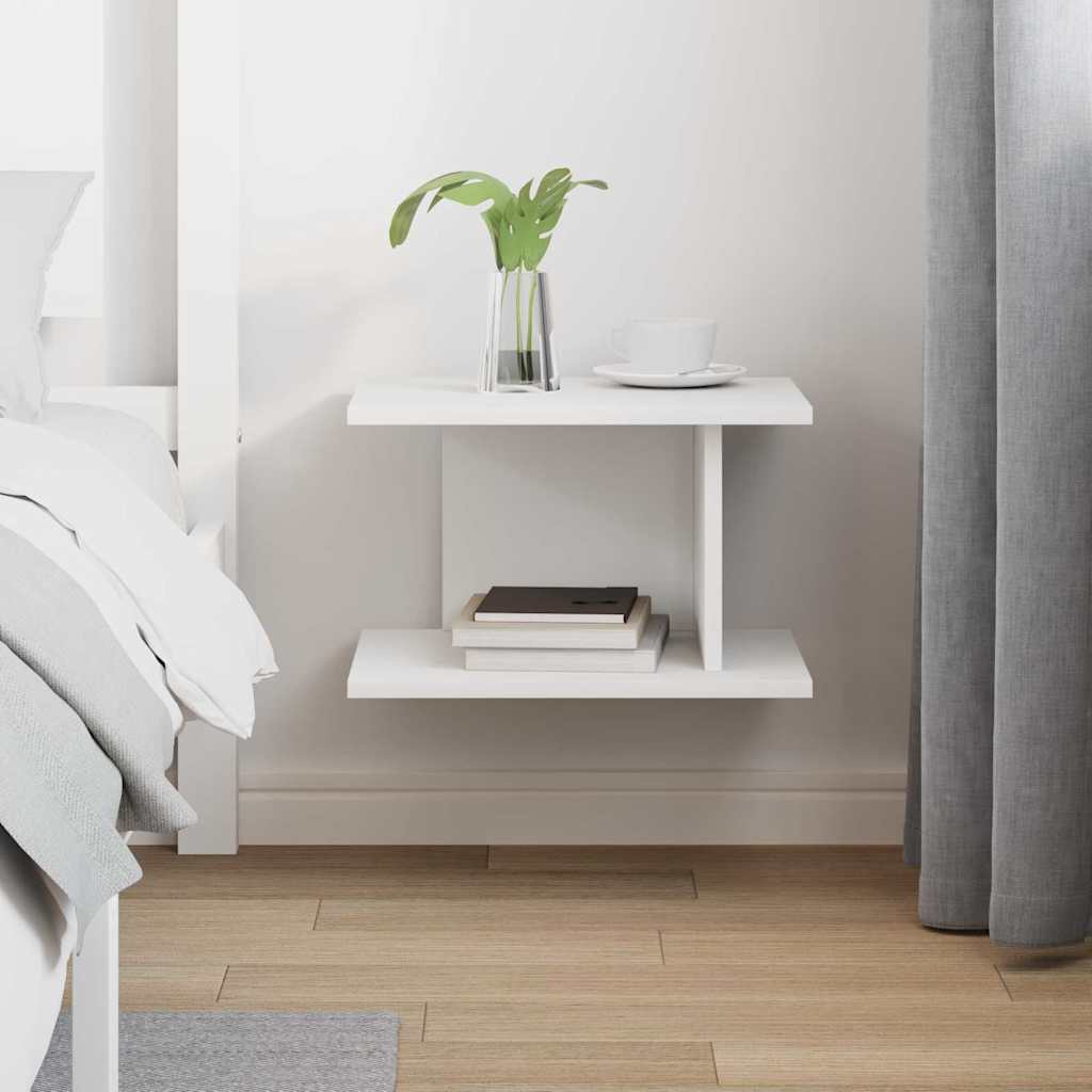 vidaXL Stolik nocny Biały 40 x 30 x 25 cm Materiał drewnopochodny