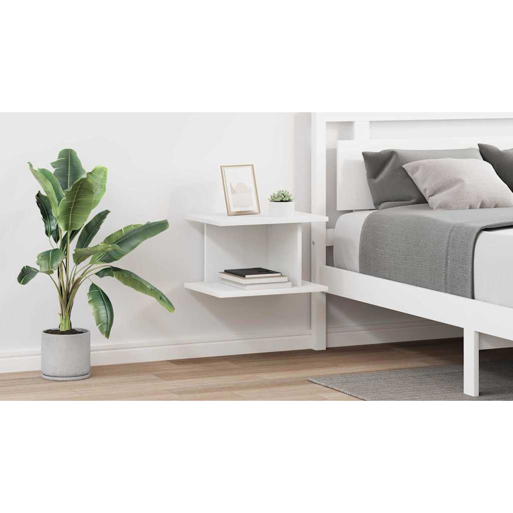 vidaXL Stolik nocny 2 szt. Biały 40 x 30 x 25 cm Drewno inżynieryjne