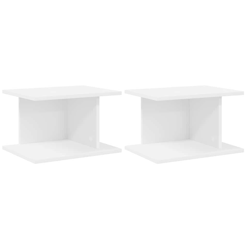 vidaXL Stolik nocny 2 pcs Biały 40 x 30 x 25 cm