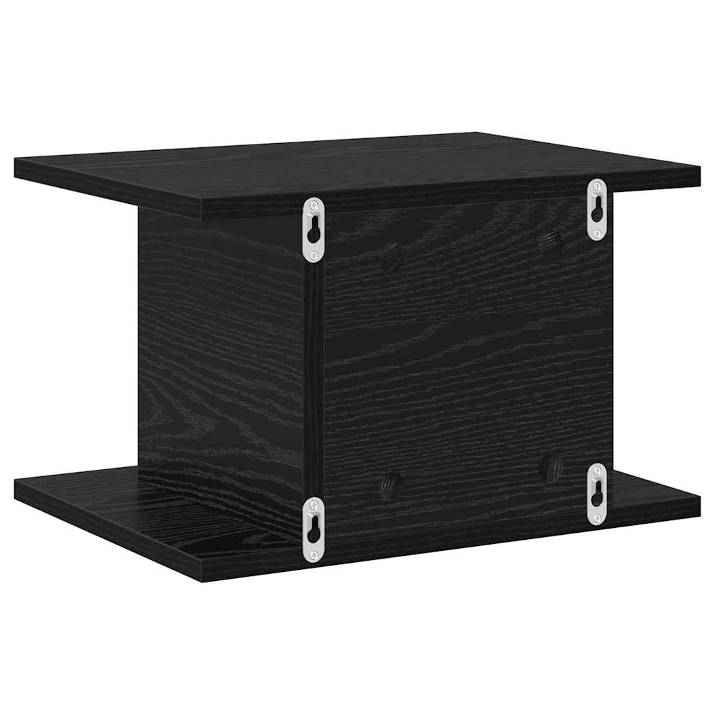 vidaXL Stolik nocny Czarny Dąb 40 x 30 x 25 cm Materiał drewnopochodny