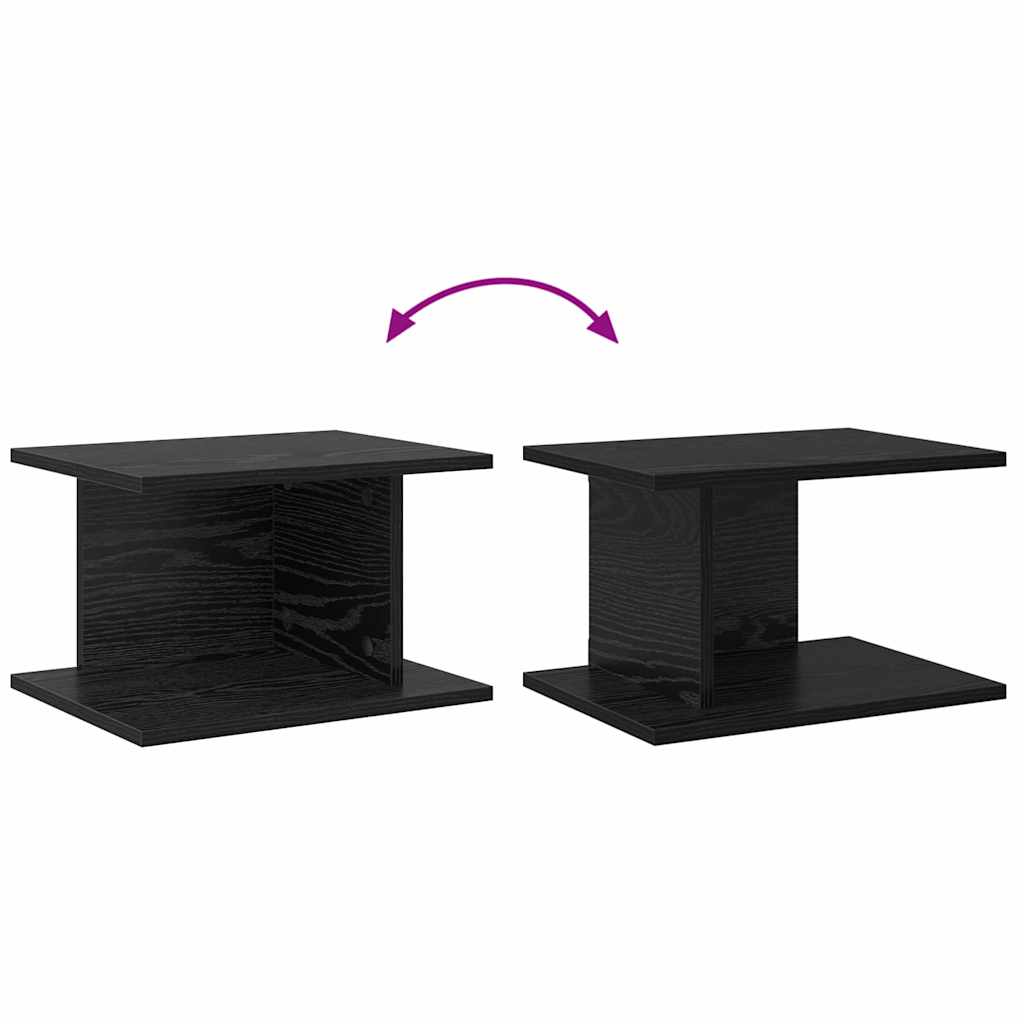 vidaXL Stolik nocny 2 pcs Czarny Dąb 40 x 30 x 25 cm