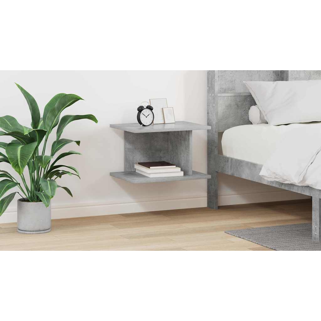 vidaXL Stolik nocny Betonowy szary 40 x 30 x 25 cm Drewno inżynieryjne