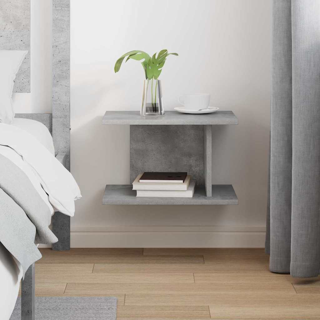 vidaXL Stolik nocny Betonowy szary 40 x 30 x 25 cm