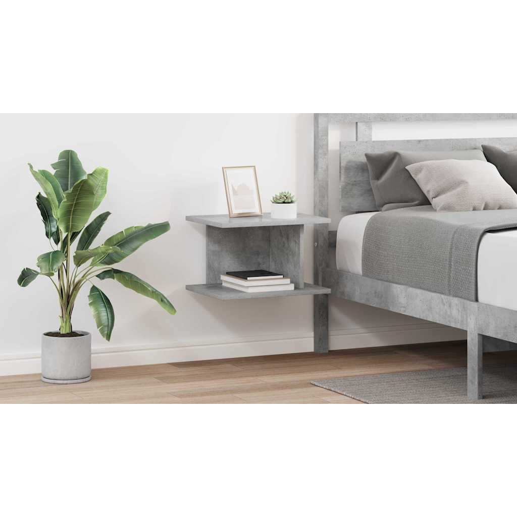 vidaXL Stolik nocny 2 szt. Betonowy szary 40 x 30 x 25 cm