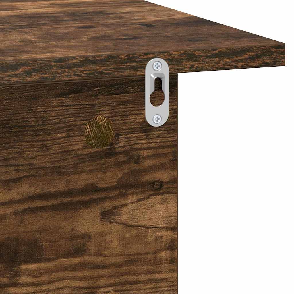 vidaXL Stolik nocny 2 pcs Dąb wędzony 40 x 30 x 25 cm