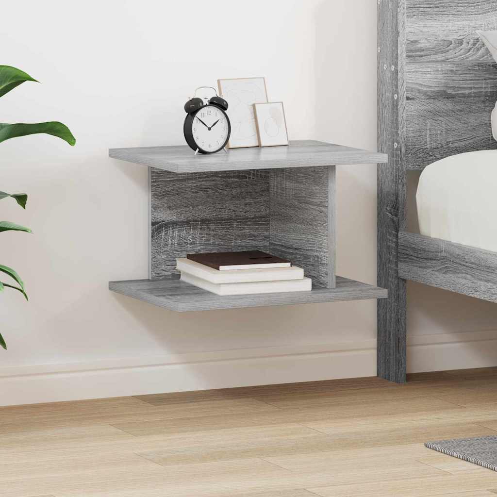 vidaXL Stolik nocny Szary Sonoma 40 x 30 x 25 cm