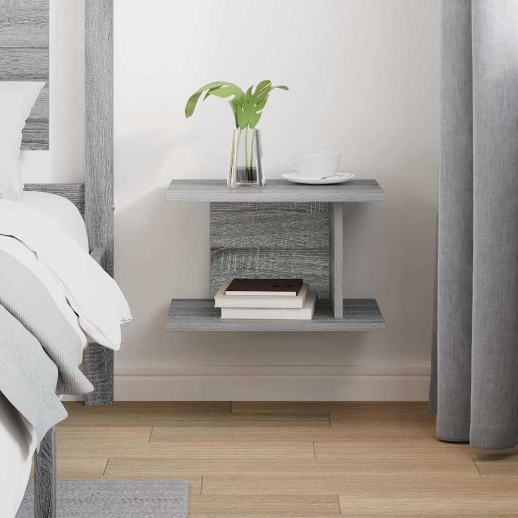 vidaXL Stolik nocny Szary Sonoma 40 x 30 x 25 cm