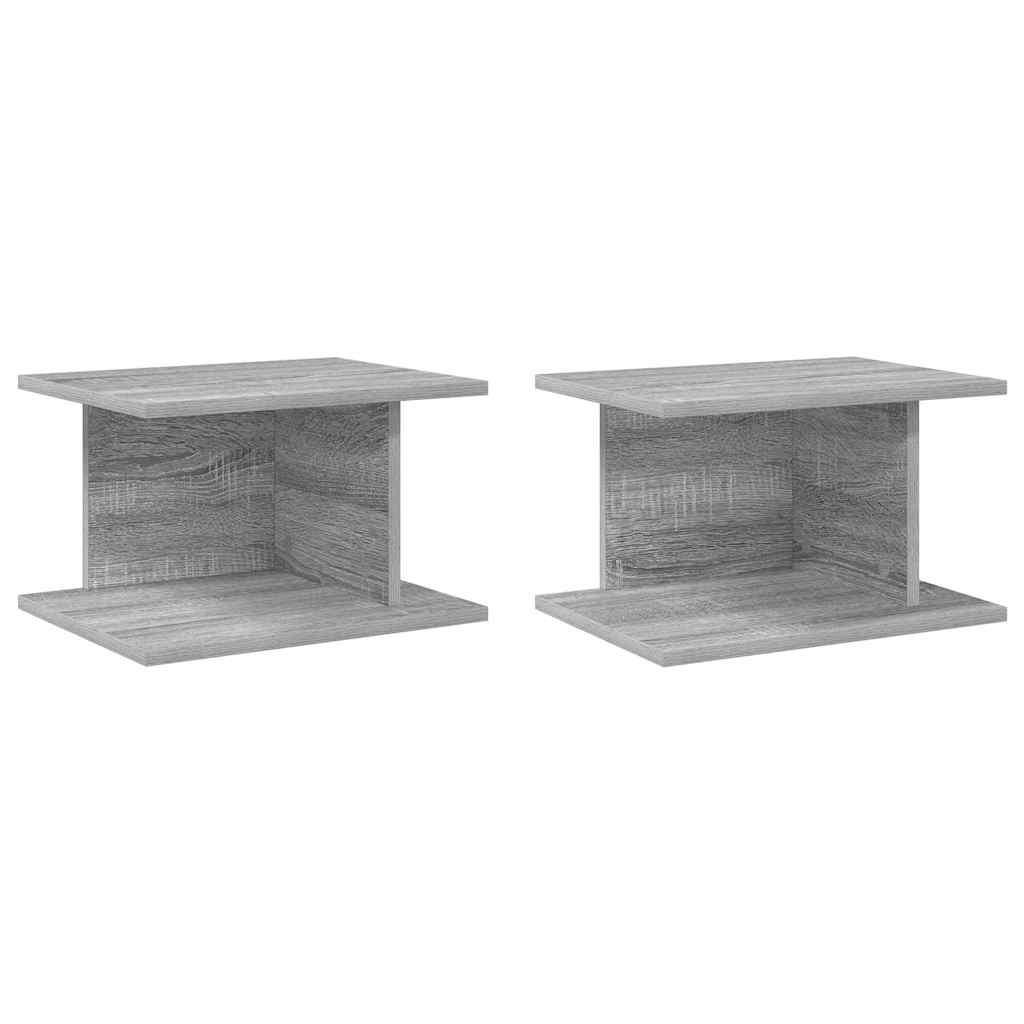 vidaXL Stolik nocny 2 pcs Szary Sonoma 40 x 30 x 25 cm