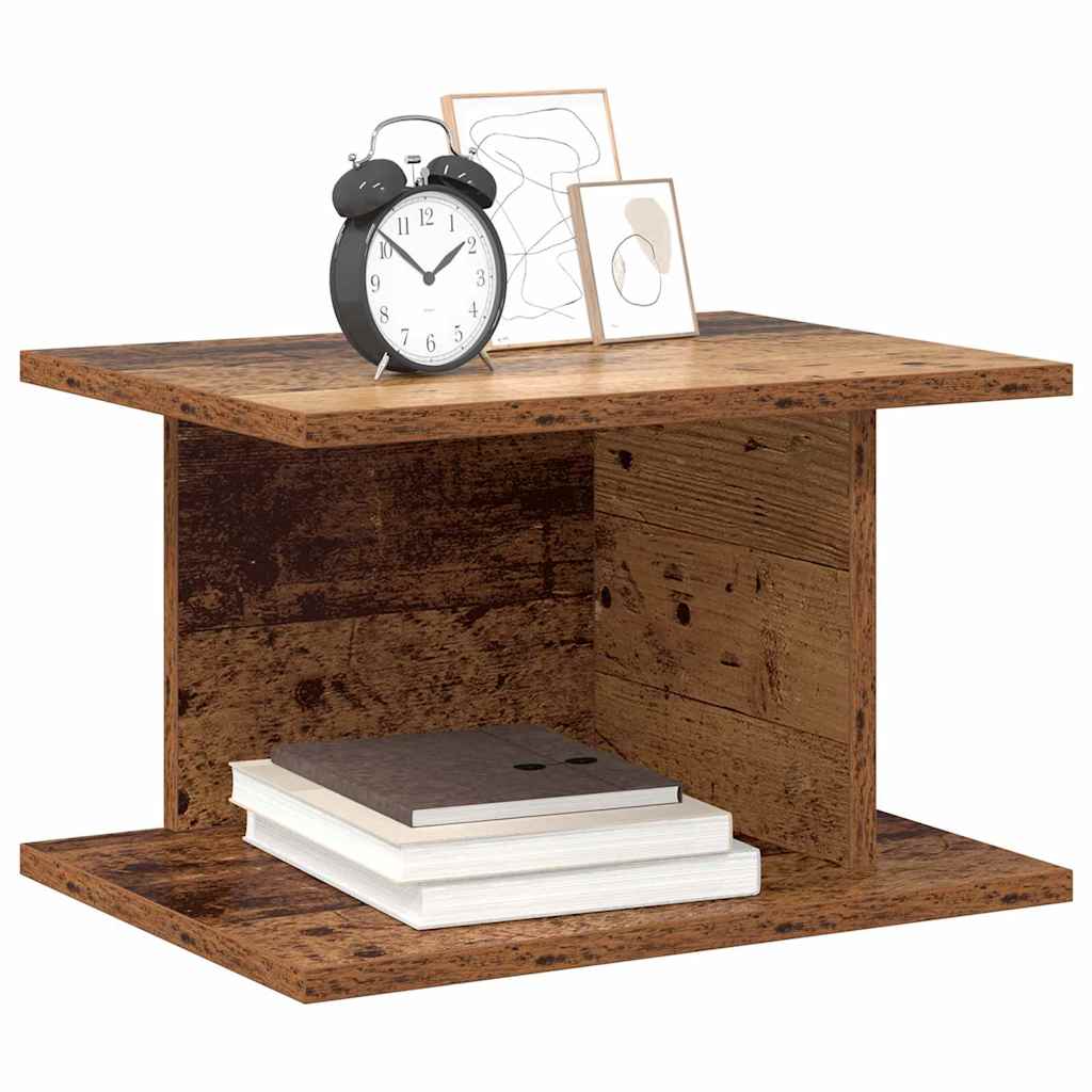 vidaXL Stolik nocny Stare drewno 40 x 30 x 25 cm