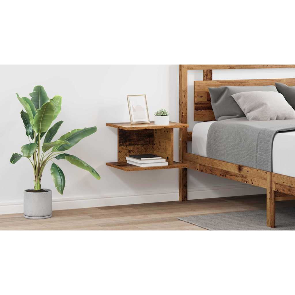 vidaXL Stolik nocny 2 szt. Stare drewno 40 x 30 x 25 cm