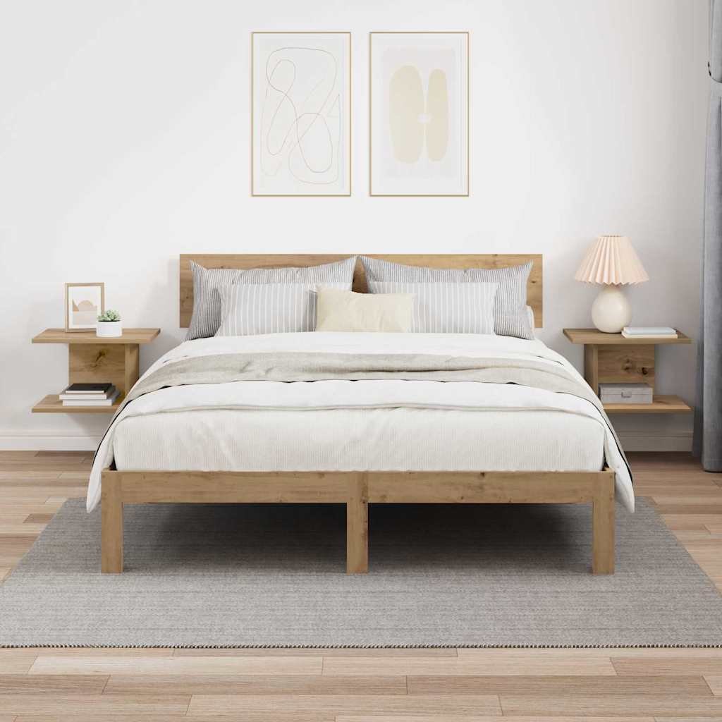 vidaXL Stolik nocny 2 pcs Dąb rzemieślniczy 40 x 30 x 25 cm