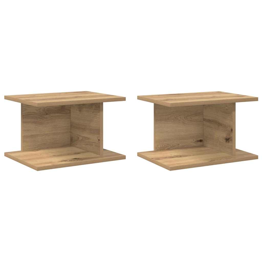 vidaXL Stolik nocny 2 pcs Dąb rzemieślniczy 40 x 30 x 25 cm