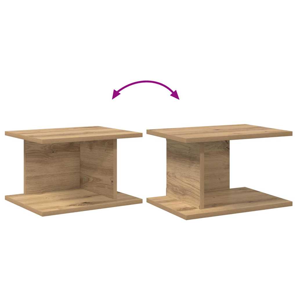 vidaXL Stolik nocny 2 pcs Dąb rzemieślniczy 40 x 30 x 25 cm