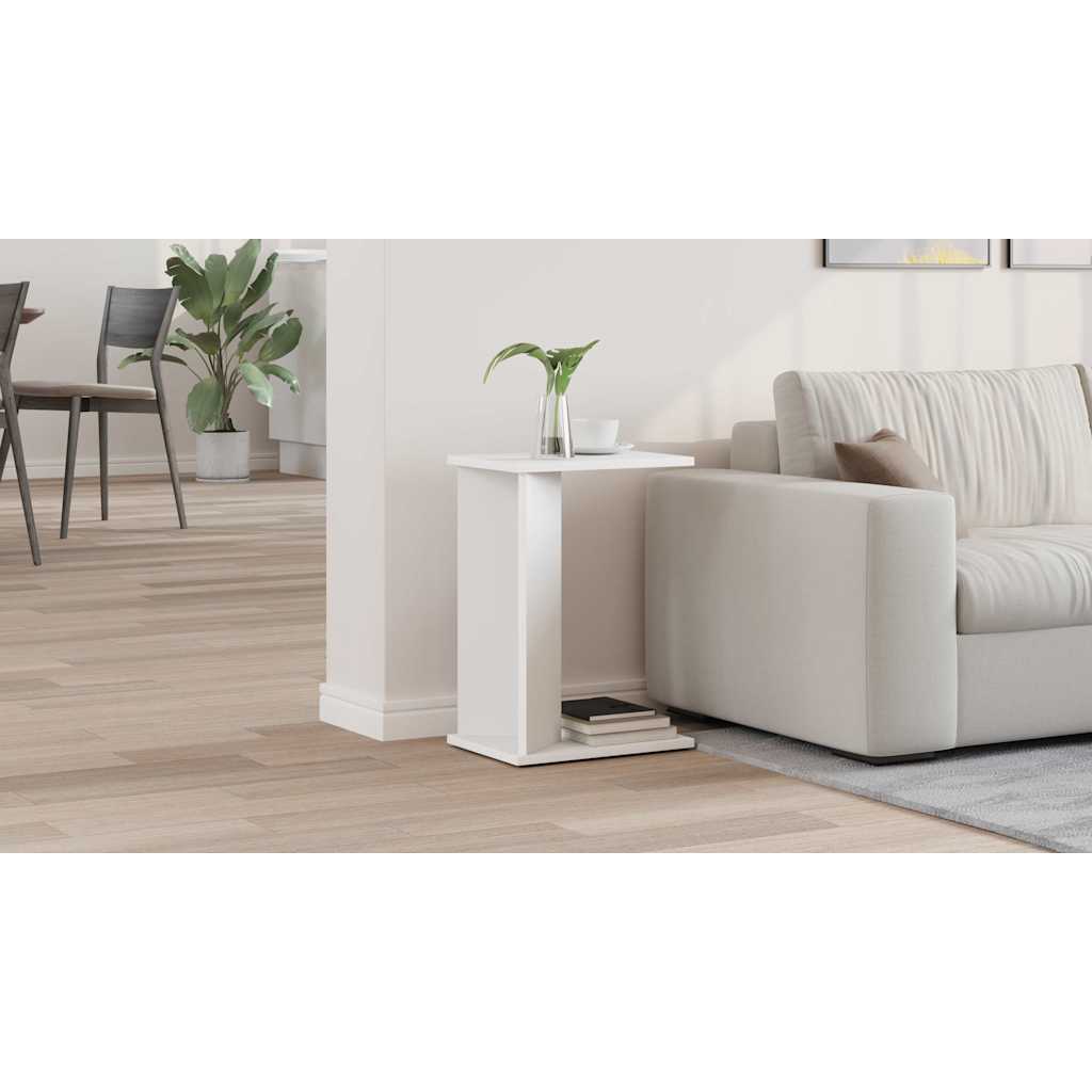 vidaXL Stolik końcowy Biały 35 x 25 x 50 cm Drewno inżynieryjne