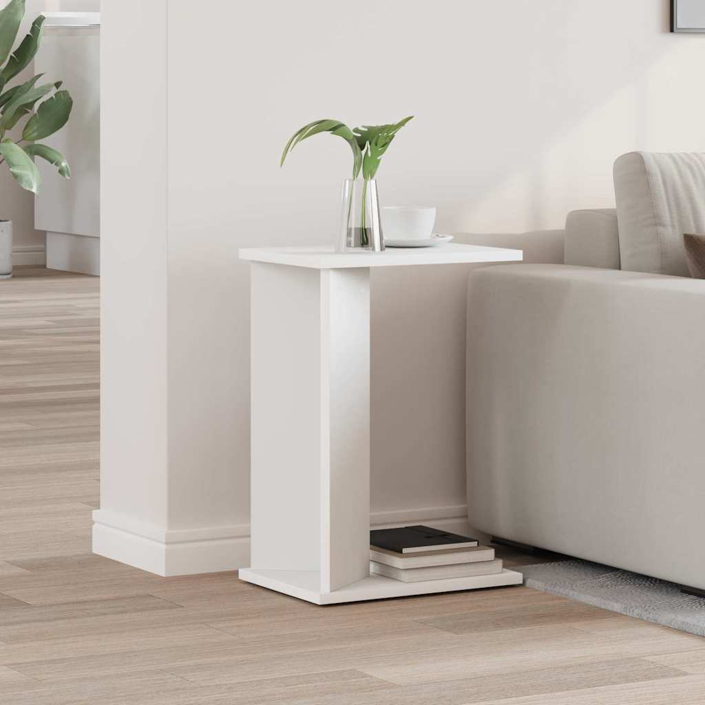vidaXL Stolik końcowy Biały 35 x 25 x 50 cm Materiał drewnopochodny