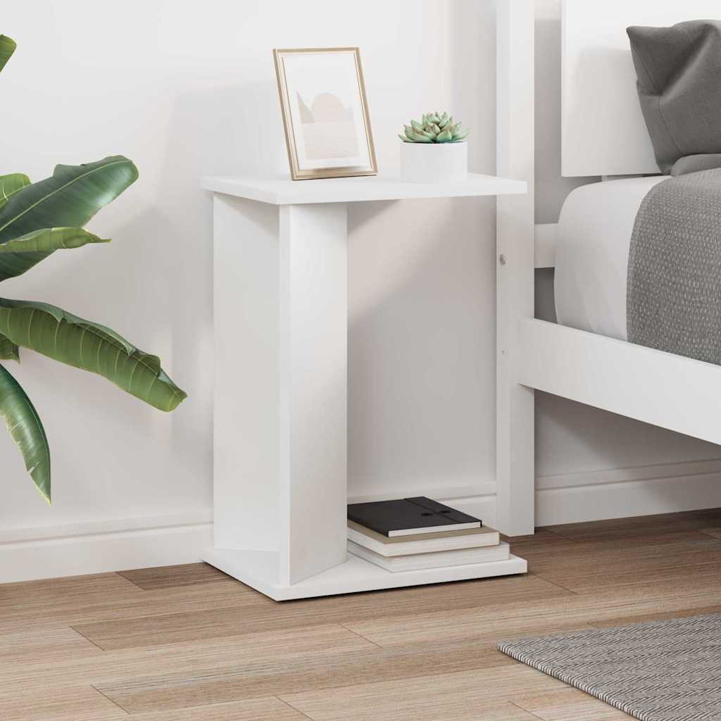 vidaXL Stolik końcowy Biały 35 x 25 x 50 cm Materiał drewnopochodny