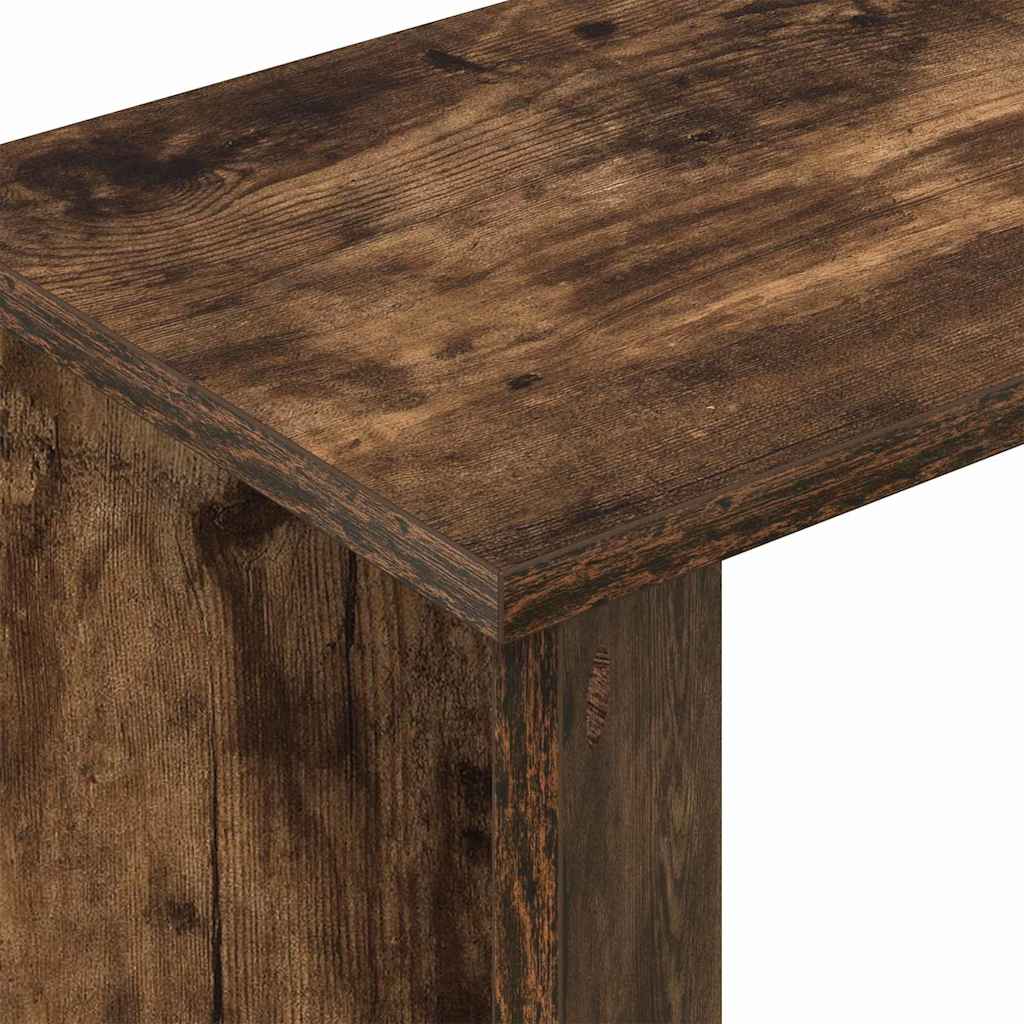 vidaXL Stolik końcowy Dąb wędzony 35 x 25 x 50 cm Drewno inżynieryjne