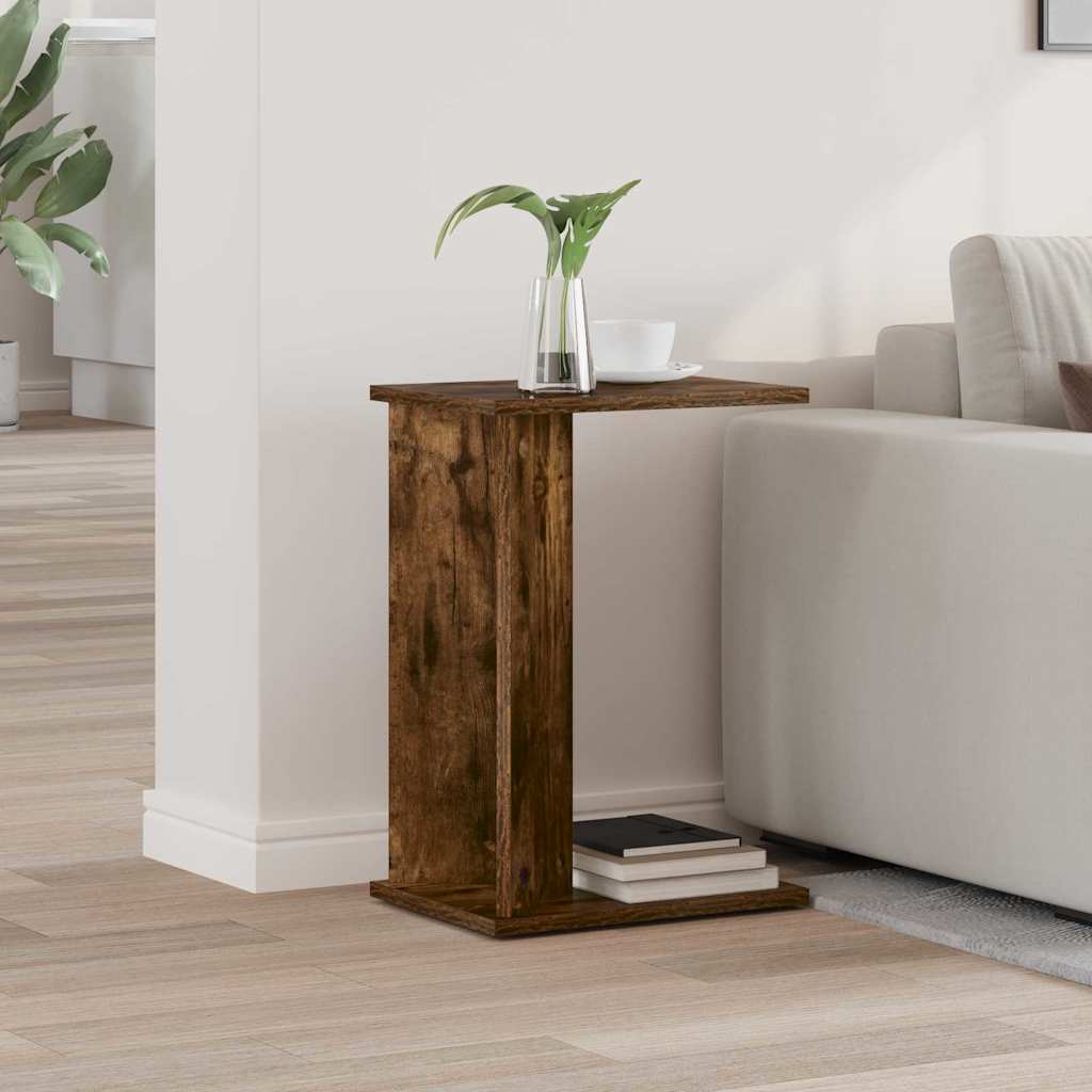 vidaXL Stolik końcowy Dąb wędzony 35 x 25 x 50 cm Drewno inżynieryjne