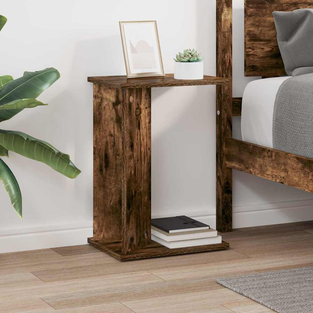 vidaXL Stolik końcowy Dąb wędzony 35 x 25 x 50 cm Drewno inżynieryjne
