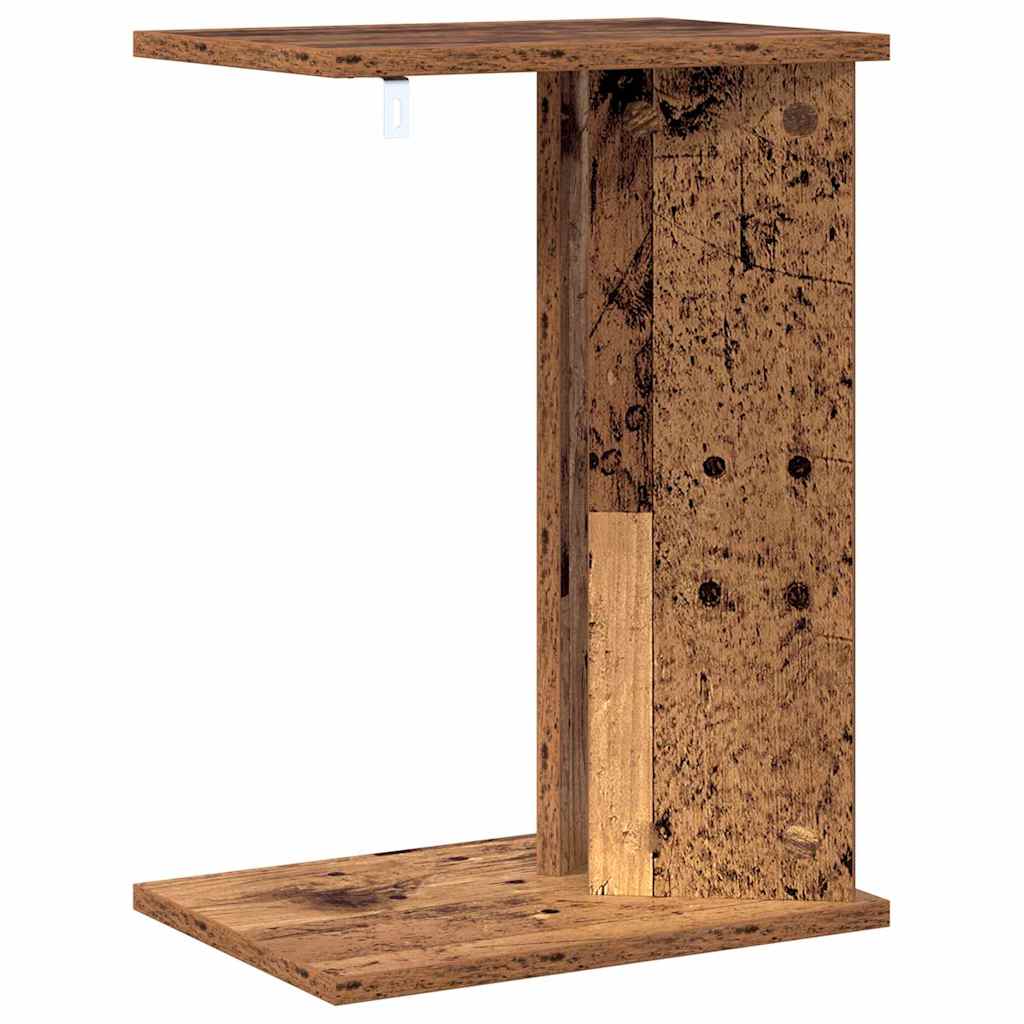 vidaXL Stolik końcowy Stare drewno 35 x 25 x 50 cm