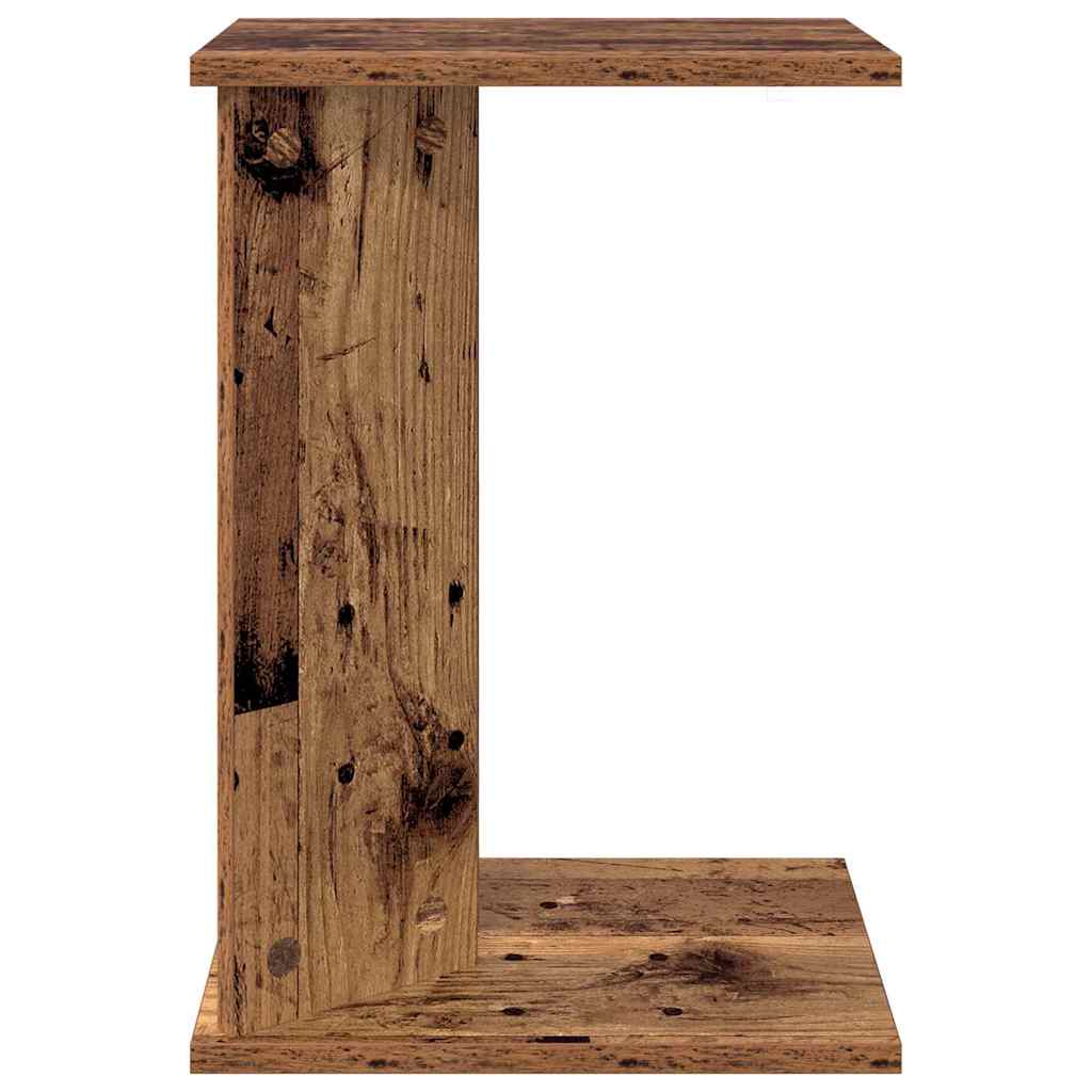 vidaXL Stolik końcowy Stare drewno 35 x 25 x 50 cm