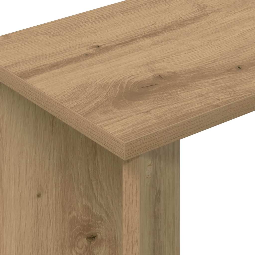 vidaXL Stolik końcowy Dąb rzemieślniczy 35 x 25 x 50 cm