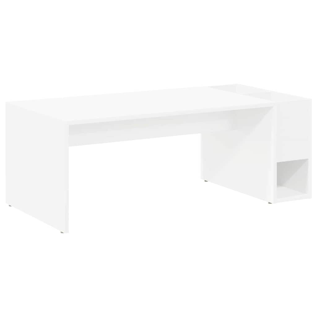 vidaXL Stolik kawowy Biały 101,5 x 50 x 37 cm Materiał drewnopochodny
