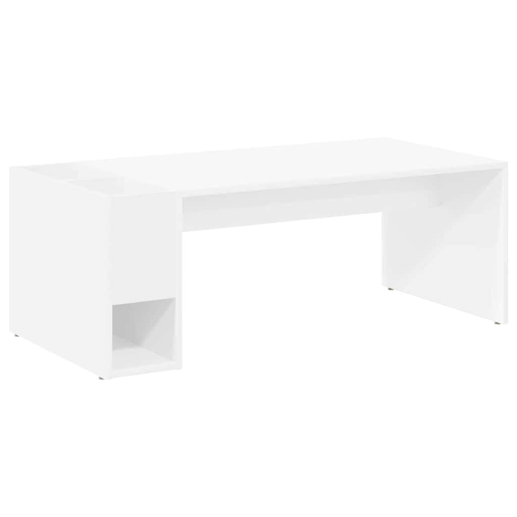 vidaXL Stolik kawowy Biały 101,5 x 50 x 37 cm Materiał drewnopochodny