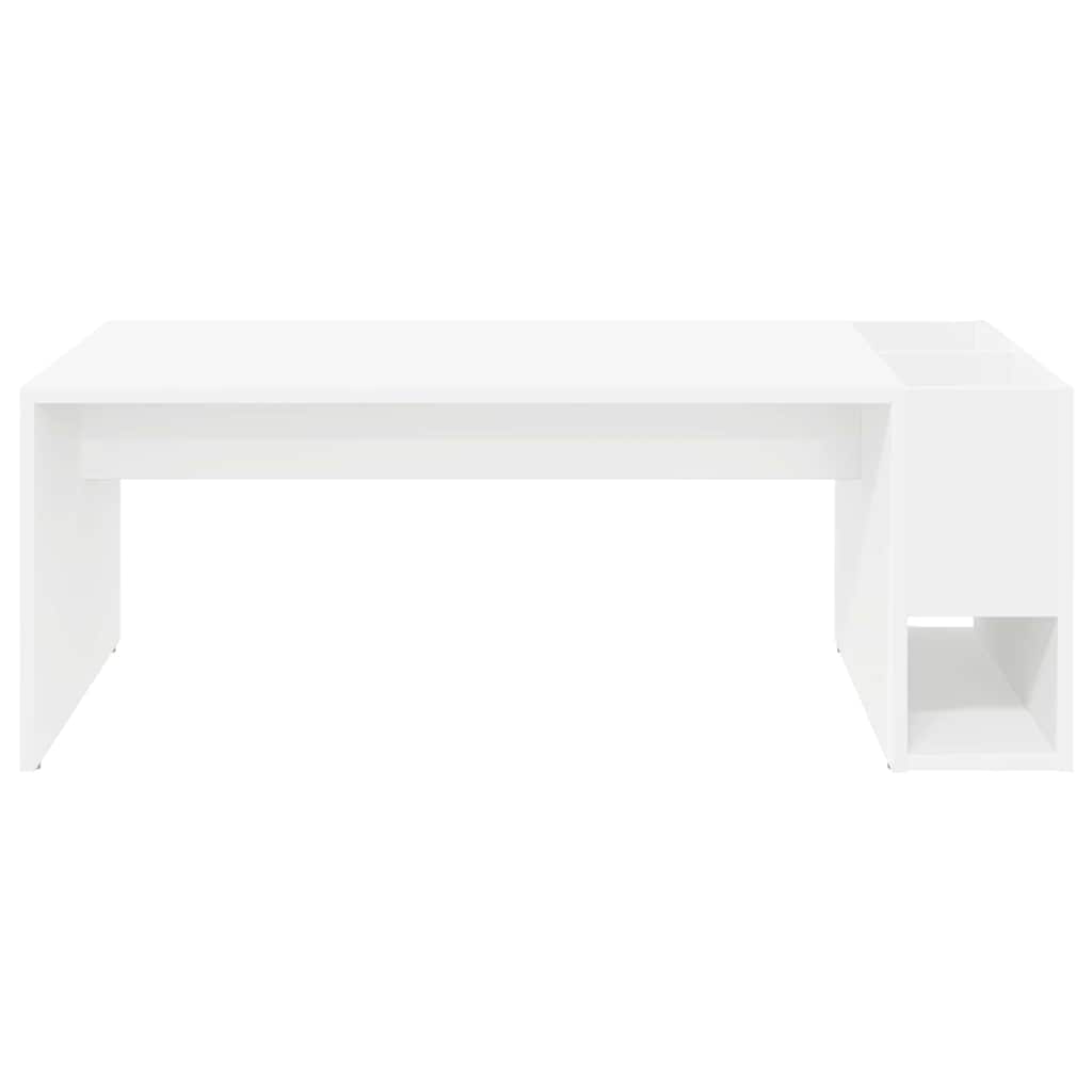 vidaXL Stolik kawowy Biały 101,5 x 50 x 37 cm Materiał drewnopochodny