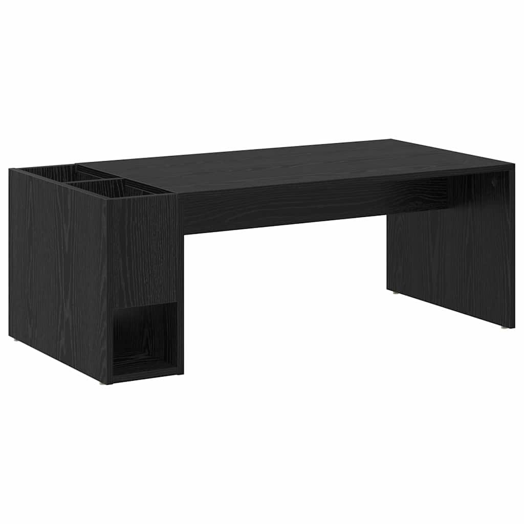 vidaXL Stolik kawowy Czarny Dąb 101,5 x 50 x 37 cm