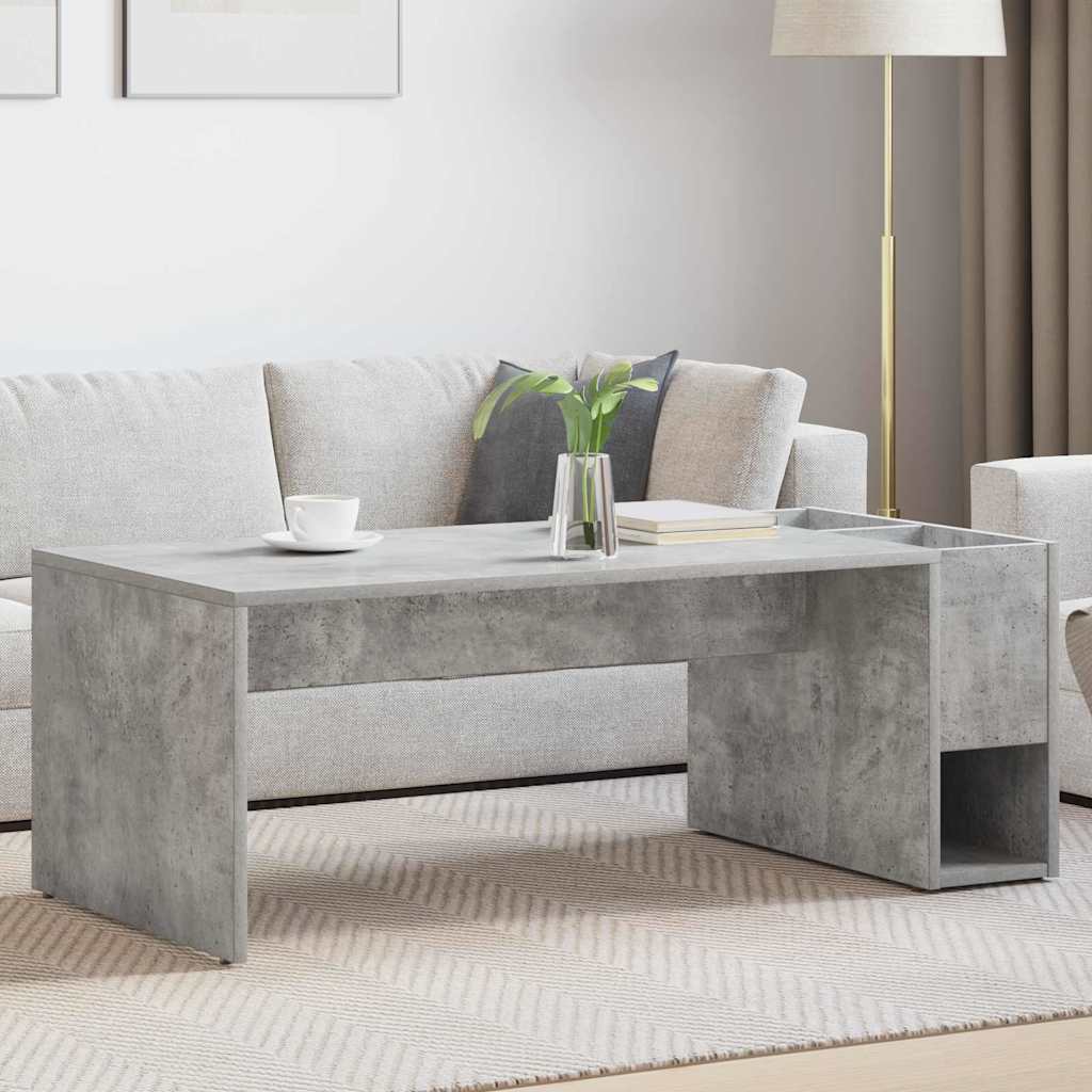 vidaXL Stolik kawowy Betonowy szary 101,5 x 50 x 37 cm