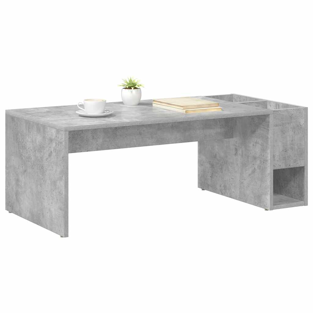 vidaXL Stolik kawowy Betonowy szary 101,5 x 50 x 37 cm