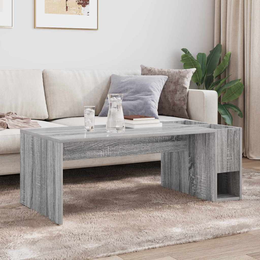 vidaXL Stolik kawowy Szary Sonoma 101,5 x 50 x 37 cm