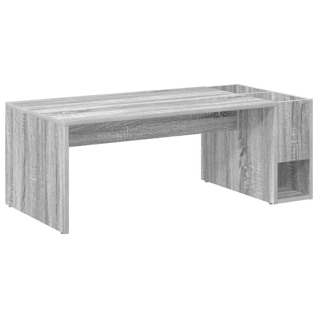 vidaXL Stolik kawowy Szary Sonoma 101,5 x 50 x 37 cm