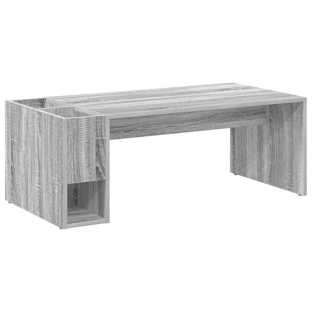 vidaXL Stolik kawowy Szary Sonoma 101,5 x 50 x 37 cm