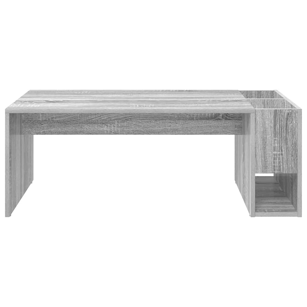 vidaXL Stolik kawowy Szary Sonoma 101,5 x 50 x 37 cm