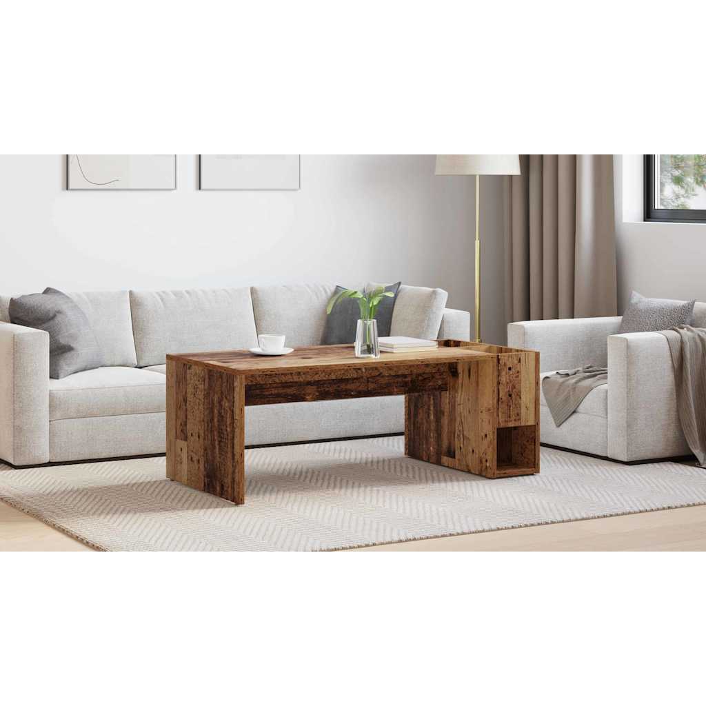 vidaXL Stolik kawowy Stare drewno 101,5 x 50 x 37 cm
