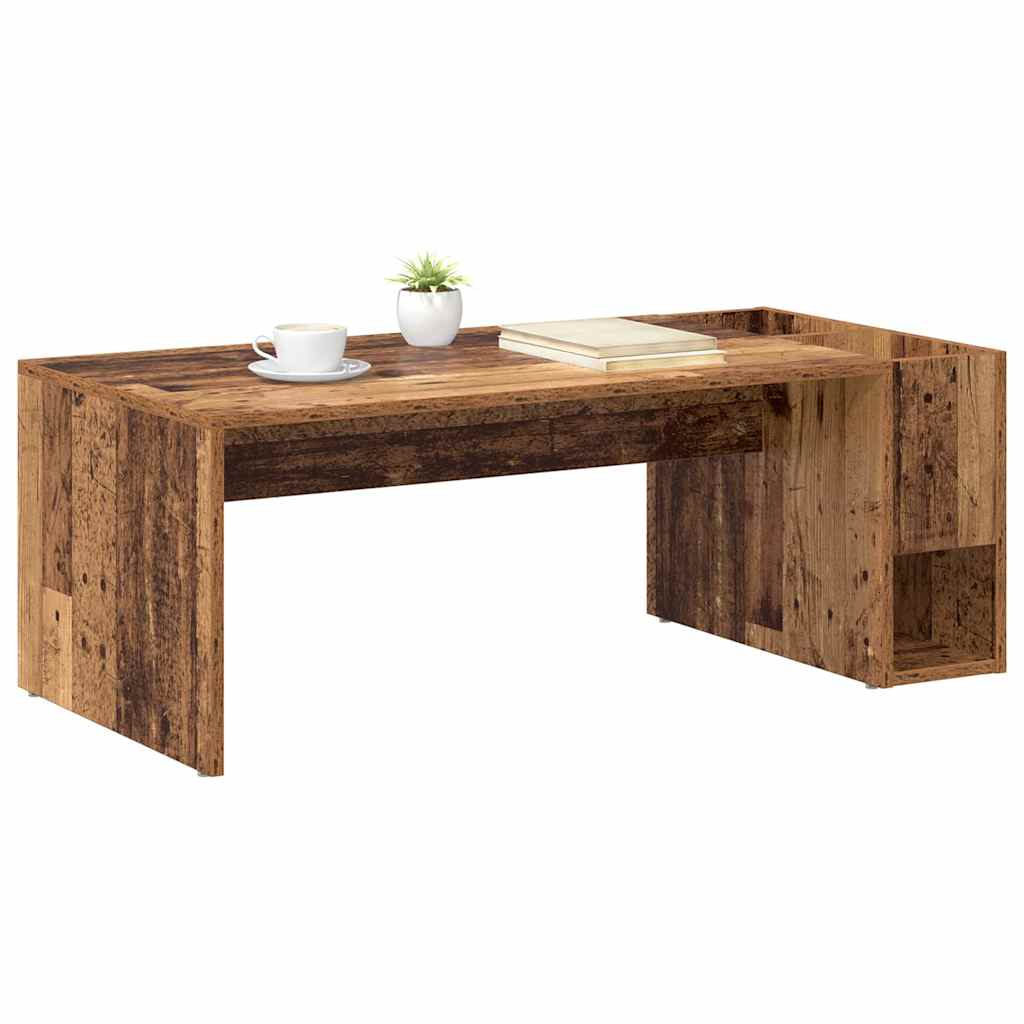 vidaXL Stolik kawowy Stare drewno 101,5 x 50 x 37 cm