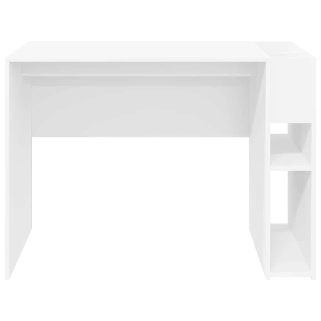 vidaXL Biurko Biały 109 x 50 x 78 cm Materiał drewnopochodny