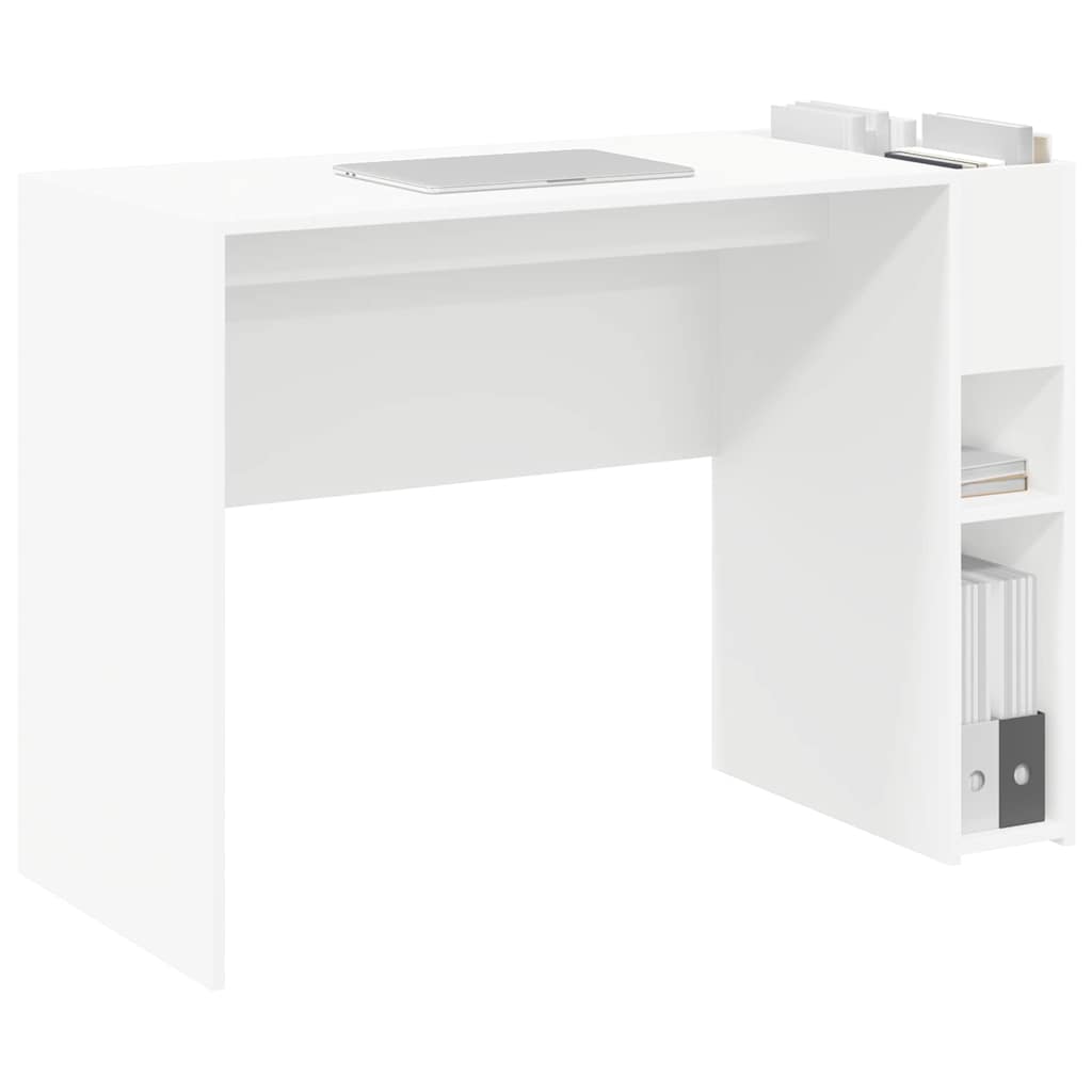 vidaXL Biurko Biały 109 x 50 x 78 cm Materiał drewnopochodny