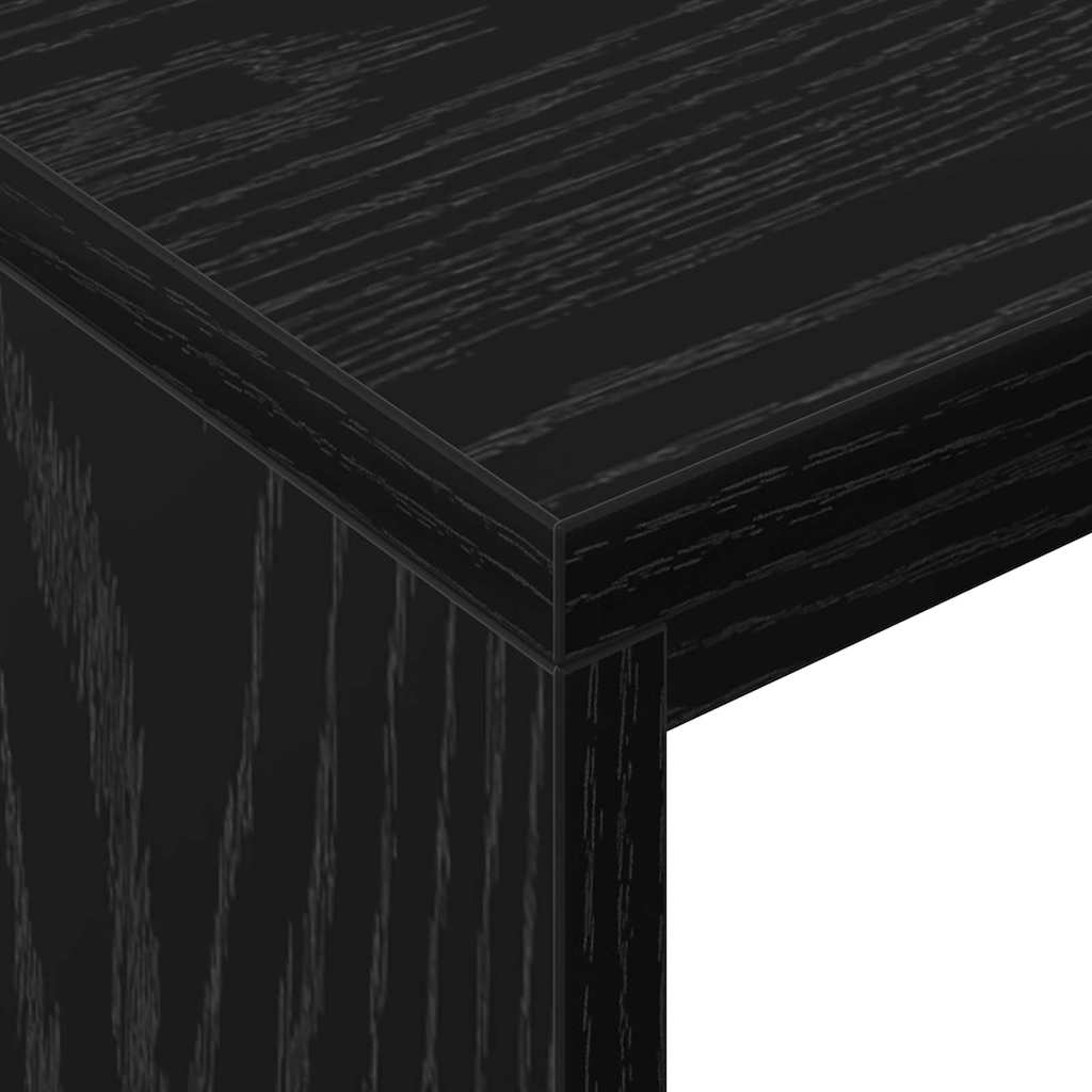 vidaXL Biurko Czarny Dąb 109 x 50 x 78 cm Materiał drewnopochodny