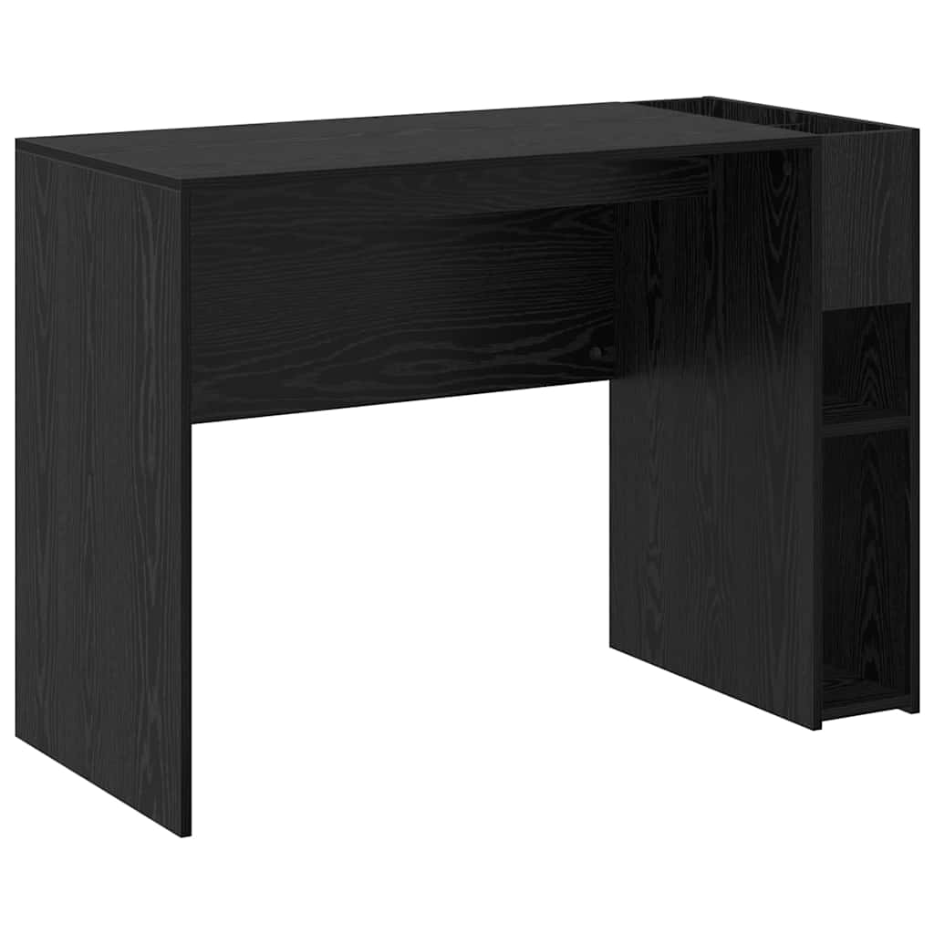 vidaXL Biurko Czarny Dąb 109 x 50 x 78 cm Materiał drewnopochodny