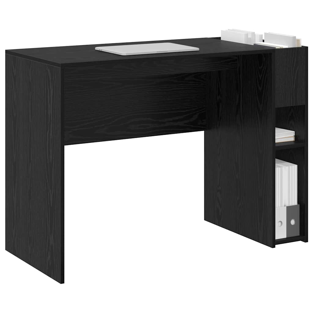 vidaXL Biurko Czarny Dąb Drewno inżynieryjne 109 x 50 x 78 cm