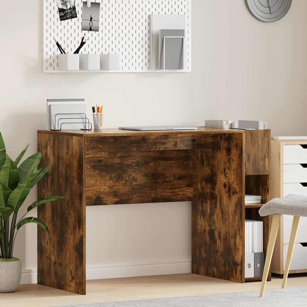 vidaXL Biurko Dąb wędzony 109 x 50 x 78 cm Materiał drewnopochodny
