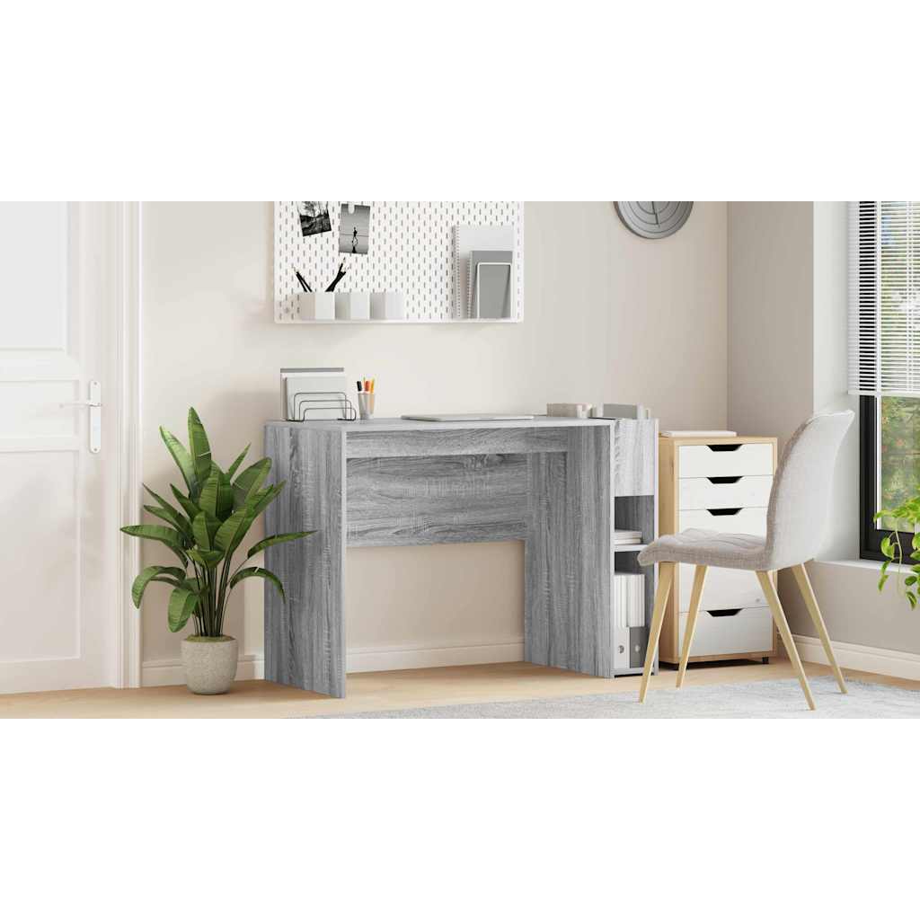 vidaXL Biurko Szary Sonoma 109 x 50 x 78 cm Materiał drewnopochodny